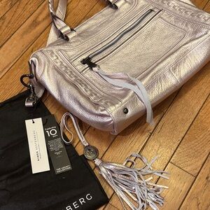Metallic Silver Shoulder Bag